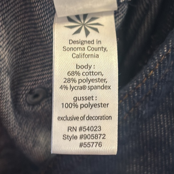 Athleta faux denim cropped leggings size small - Picture 5 of 5